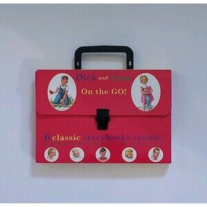 Classic Dick and Jane On The Go! 6 Classic Storybooks Inside NEW